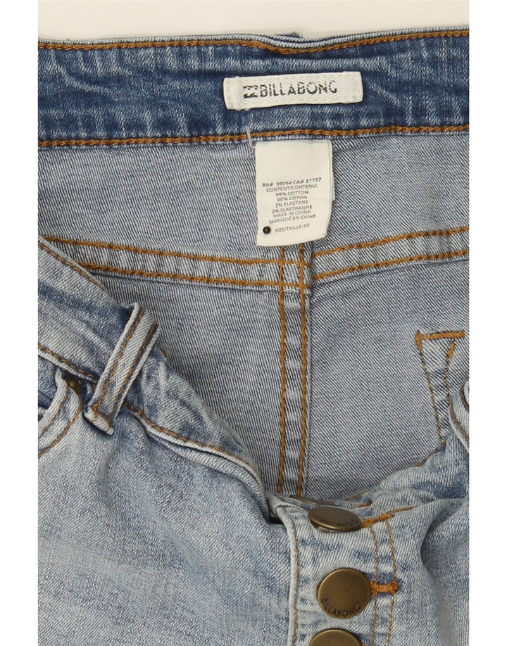 BILLABONG Womens Denim Shorts W30 Medium Blue Cotton Vintage Billabong and Second-Hand Billabong from Messina Hembry 