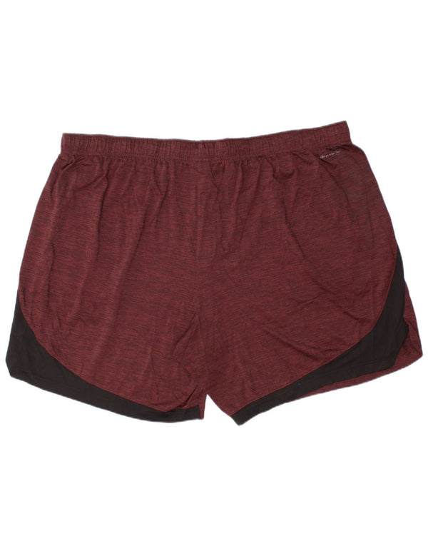 RUSSELL ATHLETIC Herren Dri-Power Sport Shorts 3XL Maroon Colourblock