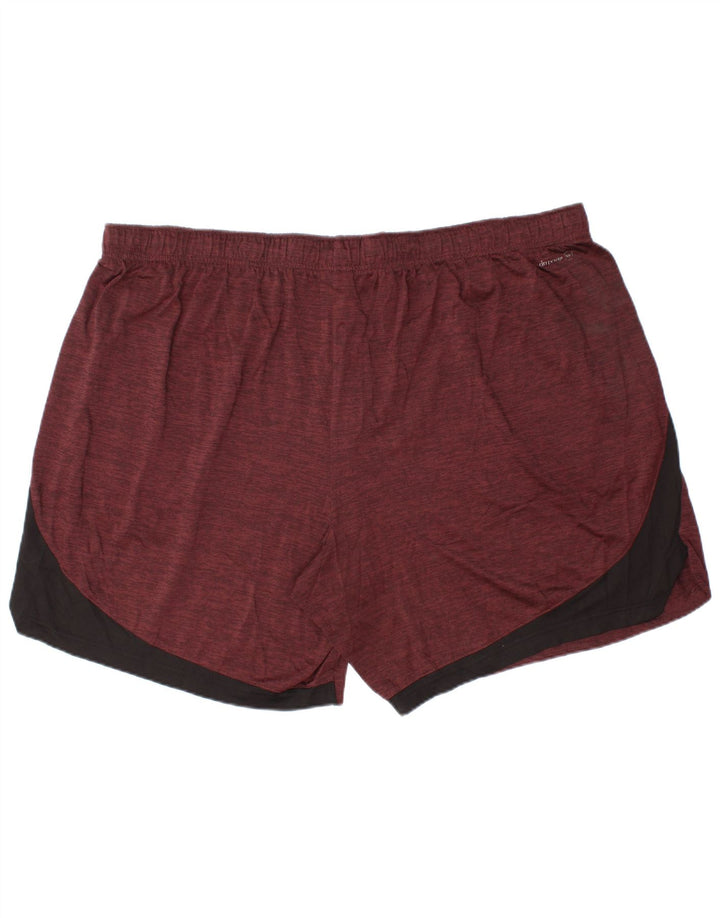 RUSSELL ATHLETIC Herren Dri-Power Sport Shorts 3XL Maroon Colourblock