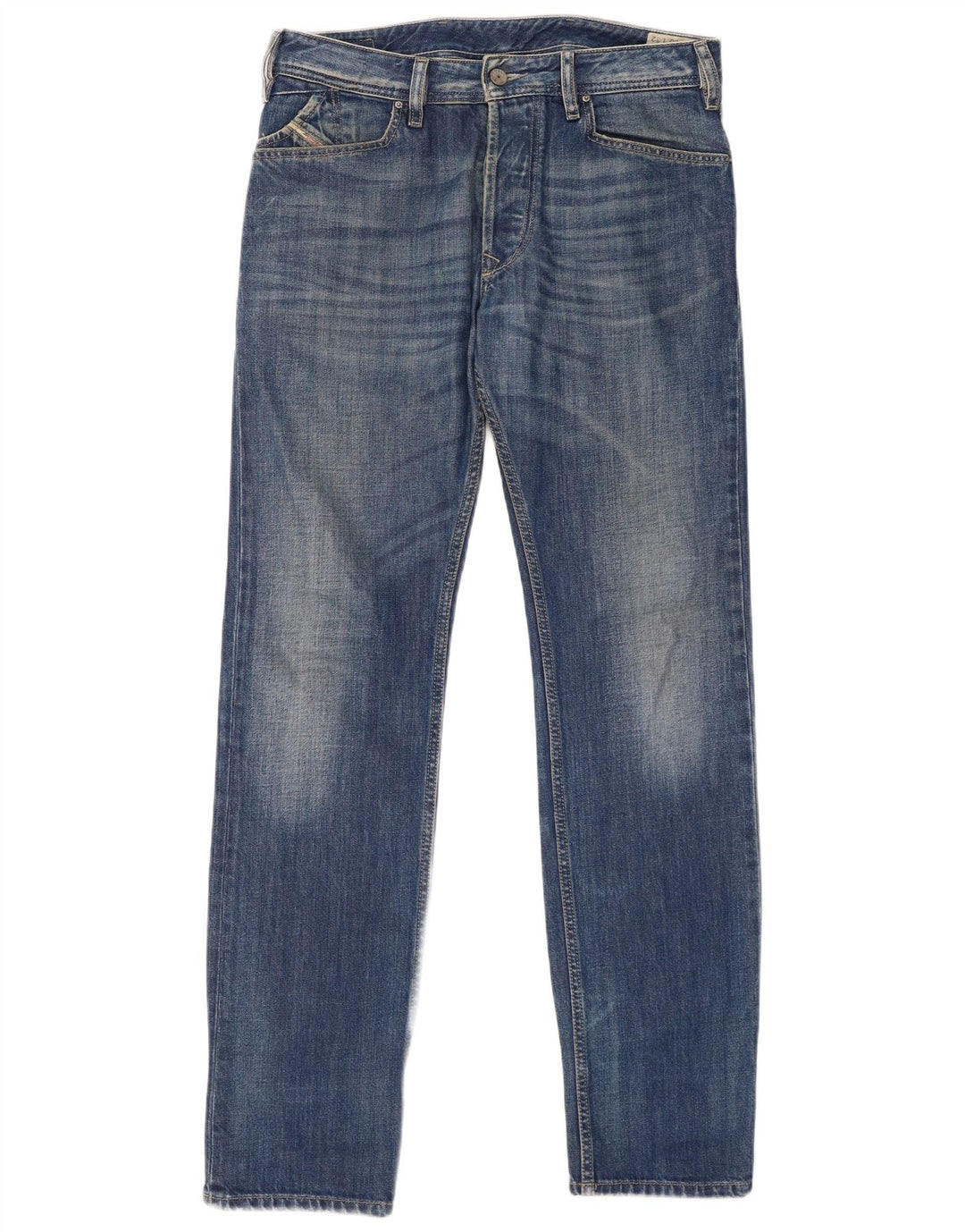 DIESEL Herren Kander Slim Jeans W30 L32 Blaue Baumwolle