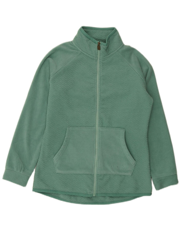 Weird Fish Damen Übergroße Fleecejacke UK 10 Small Grün Polyester