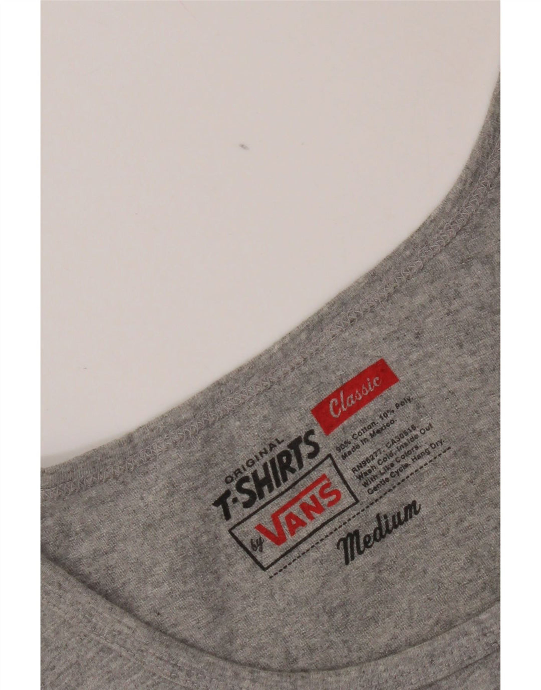 Vans Herren-Weste mit klassischer Passform und Grafik, mittelgraue Baumwolle