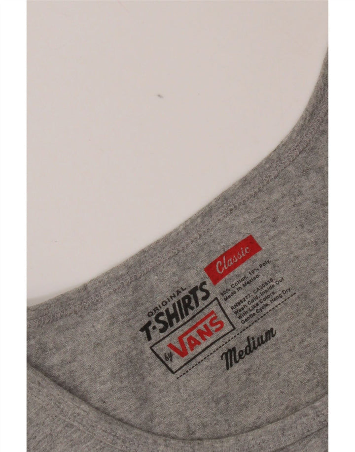 Vans Herren-Weste mit klassischer Passform und Grafik, mittelgraue Baumwolle