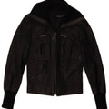 Tally Weil Damen Lederjacke UK 6 XS Schwarzes Leder