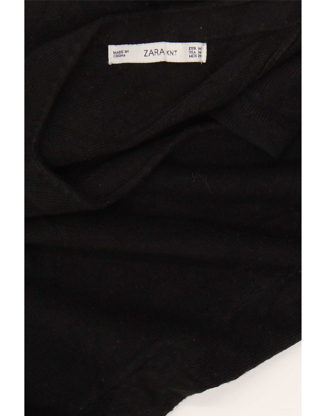Zara Damen Figurbetontes Kleid UK 12 Medium Schwarz