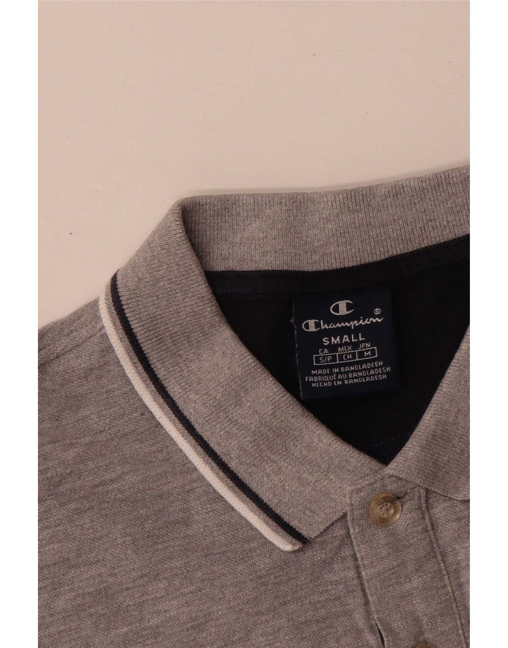 Champion Herren Poloshirt Small Grau