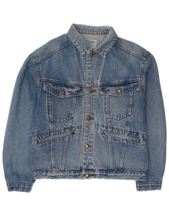 Vintage Herren Jeansjacke UK 38 Mittelblau