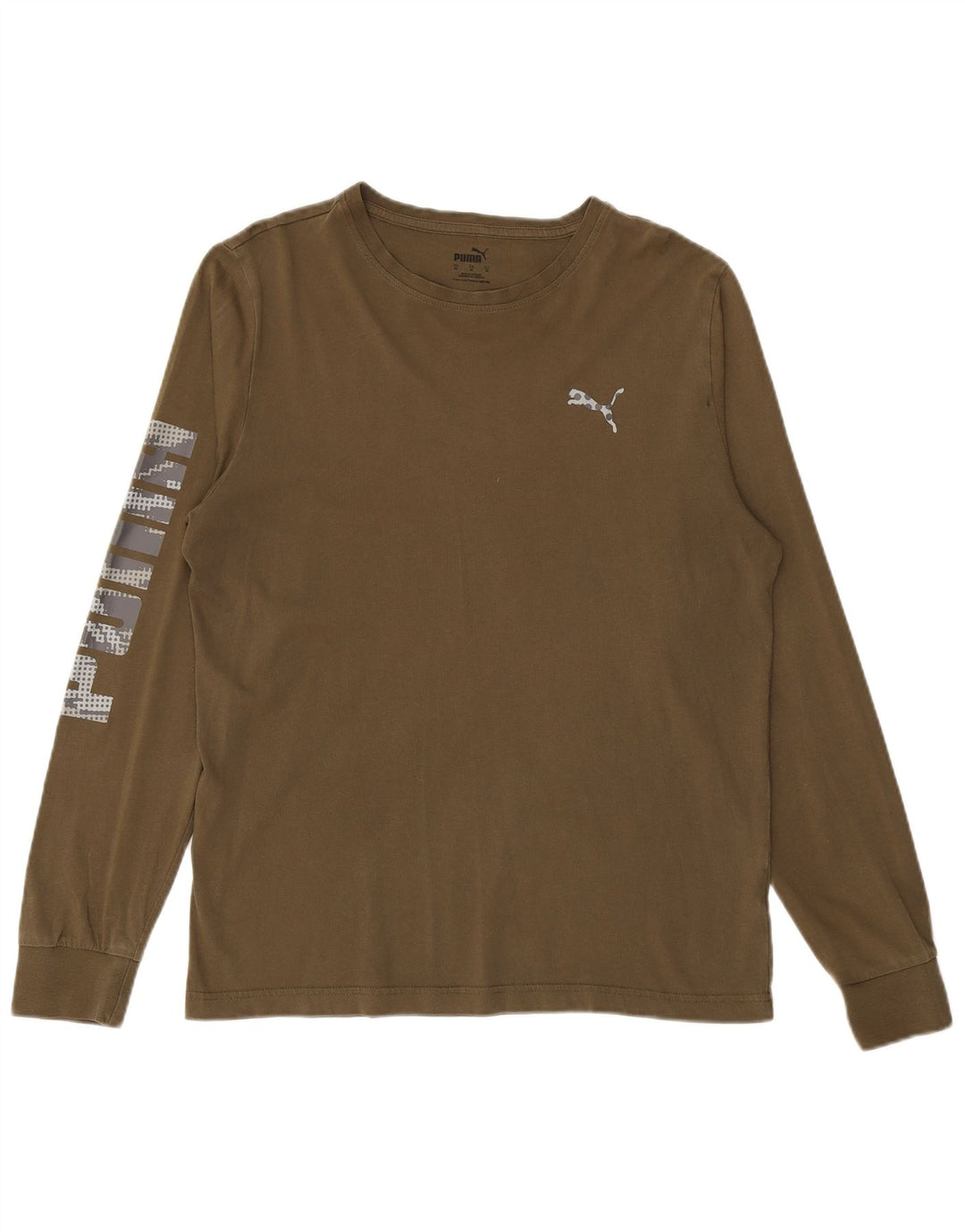 PUMA Herren Graphic Top Langarm Medium Khaki