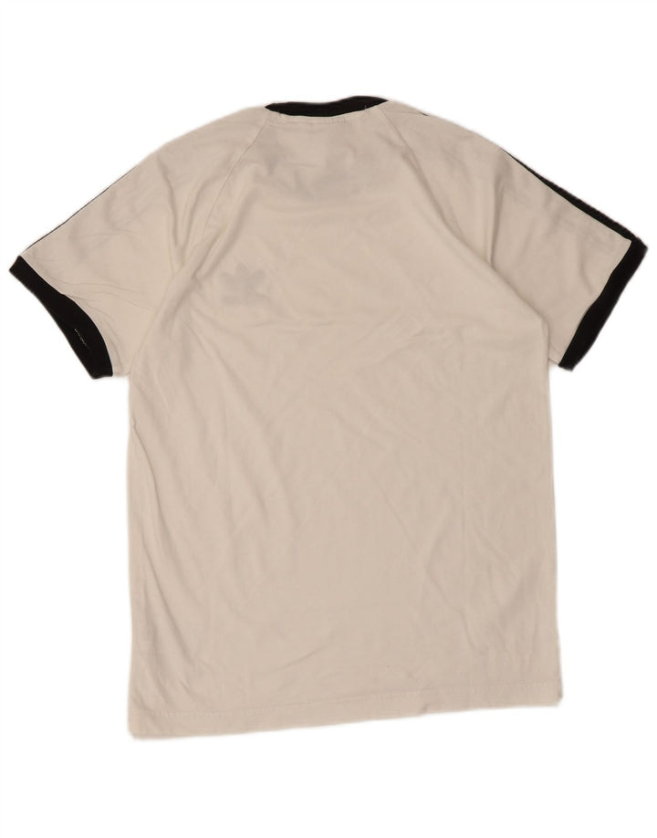 Adidas Herren T-Shirt Top Small Weiß Baumwolle