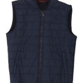 ZARA Herren Wattierte Weste UK 38 Medium Marineblau