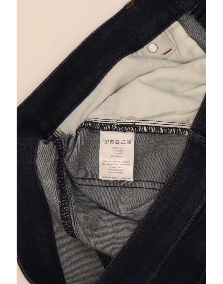 Rohan Herren Straight Jeans W36 L29 Marineblaue Baumwolle