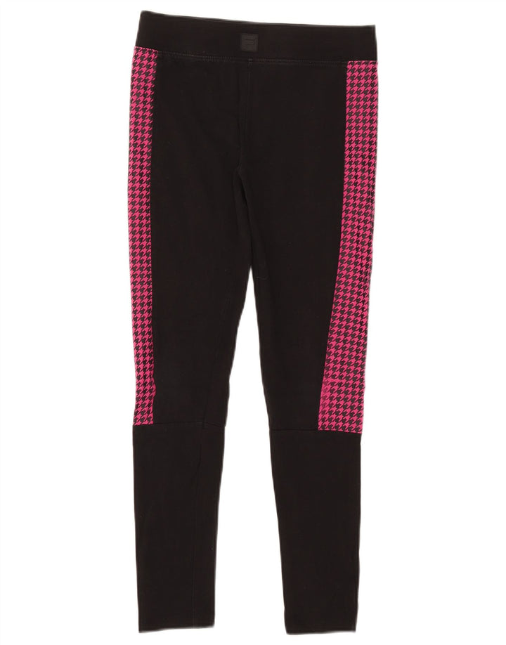 Fila Leggings für Mädchen, 11–12 Jahre, schwarzes Hahnentrittmuster
