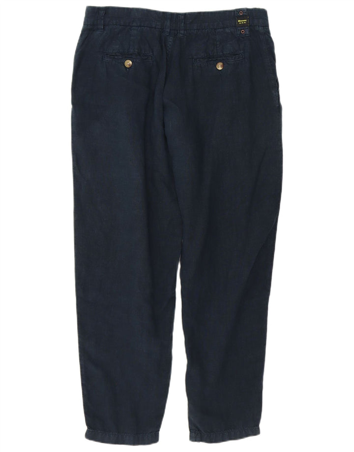 BLAUER Mens Tapered Cropped Trousers  W29 L25 Navy Blue