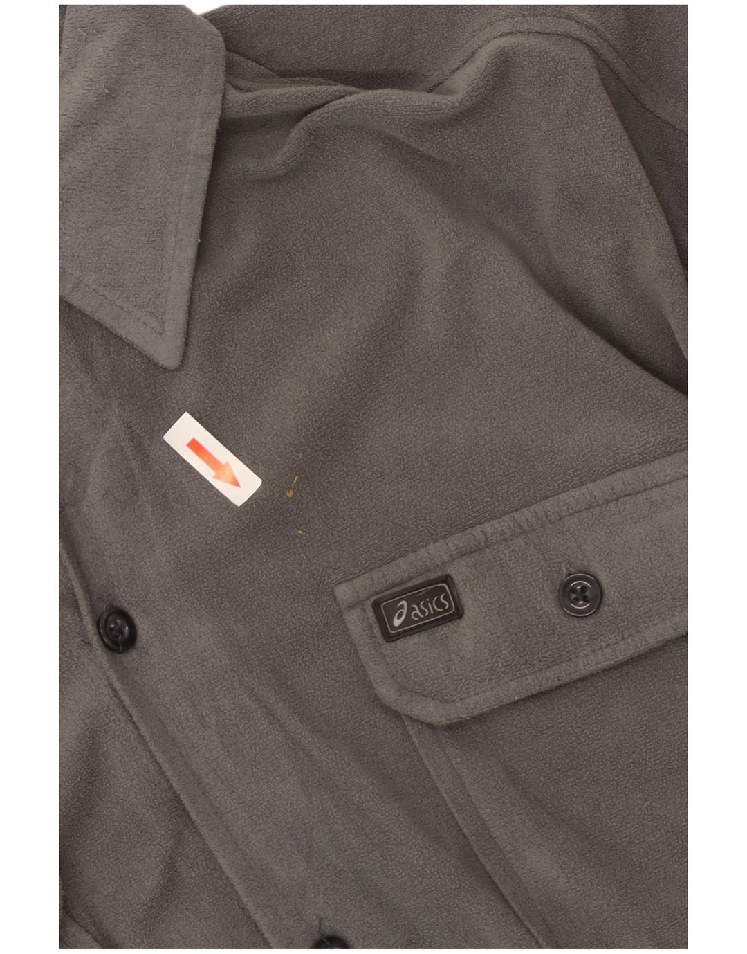 Asics Herren-Fleece-Shirt, großes graues Polyester