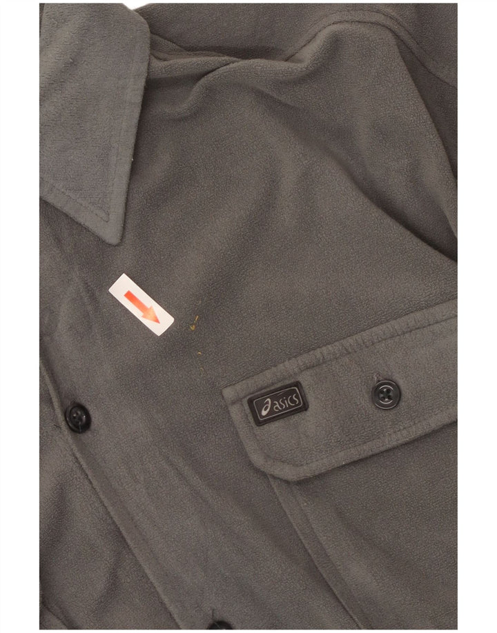 Asics Herren-Fleece-Shirt, großes graues Polyester