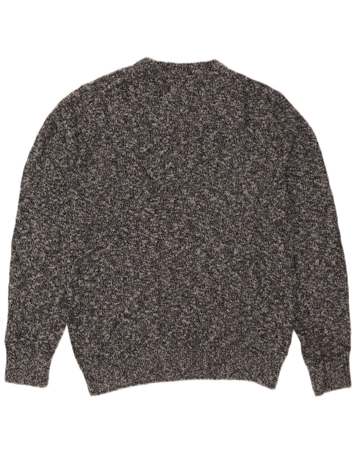 L.L.Bean Herren-Pullover mit Rundhalsausschnitt, mittelgrau gesprenkelte Baumwolle