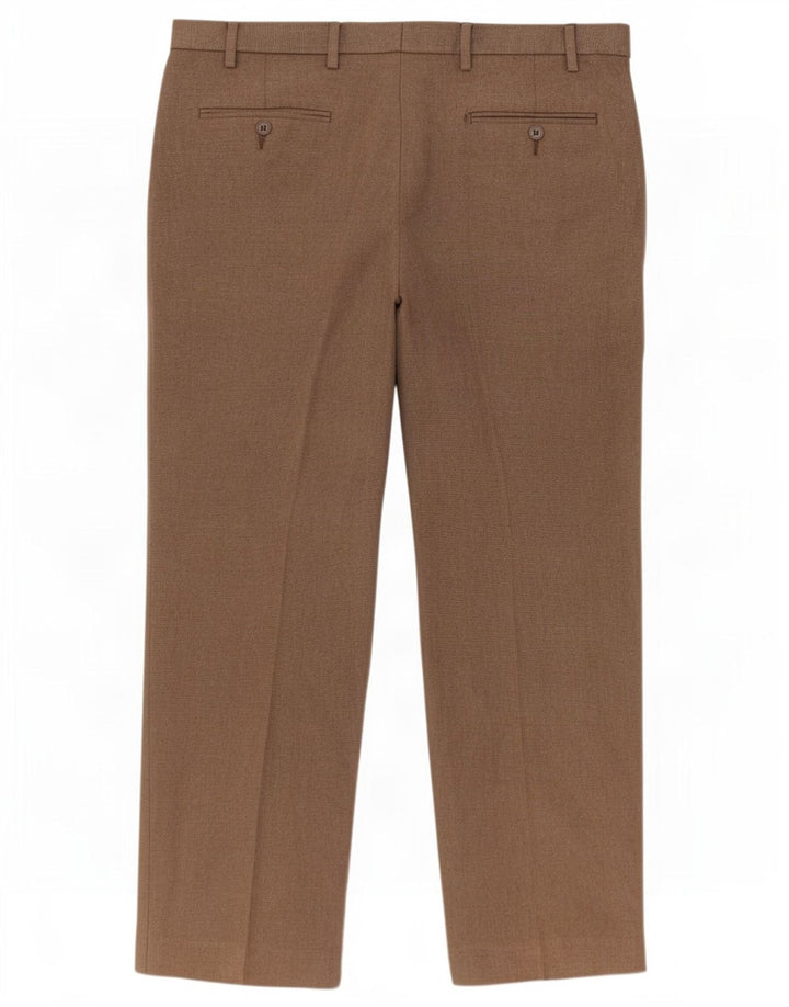 Marks & Spencer Herren-Anzughose, normal, W38, L29, braun, Polyester
