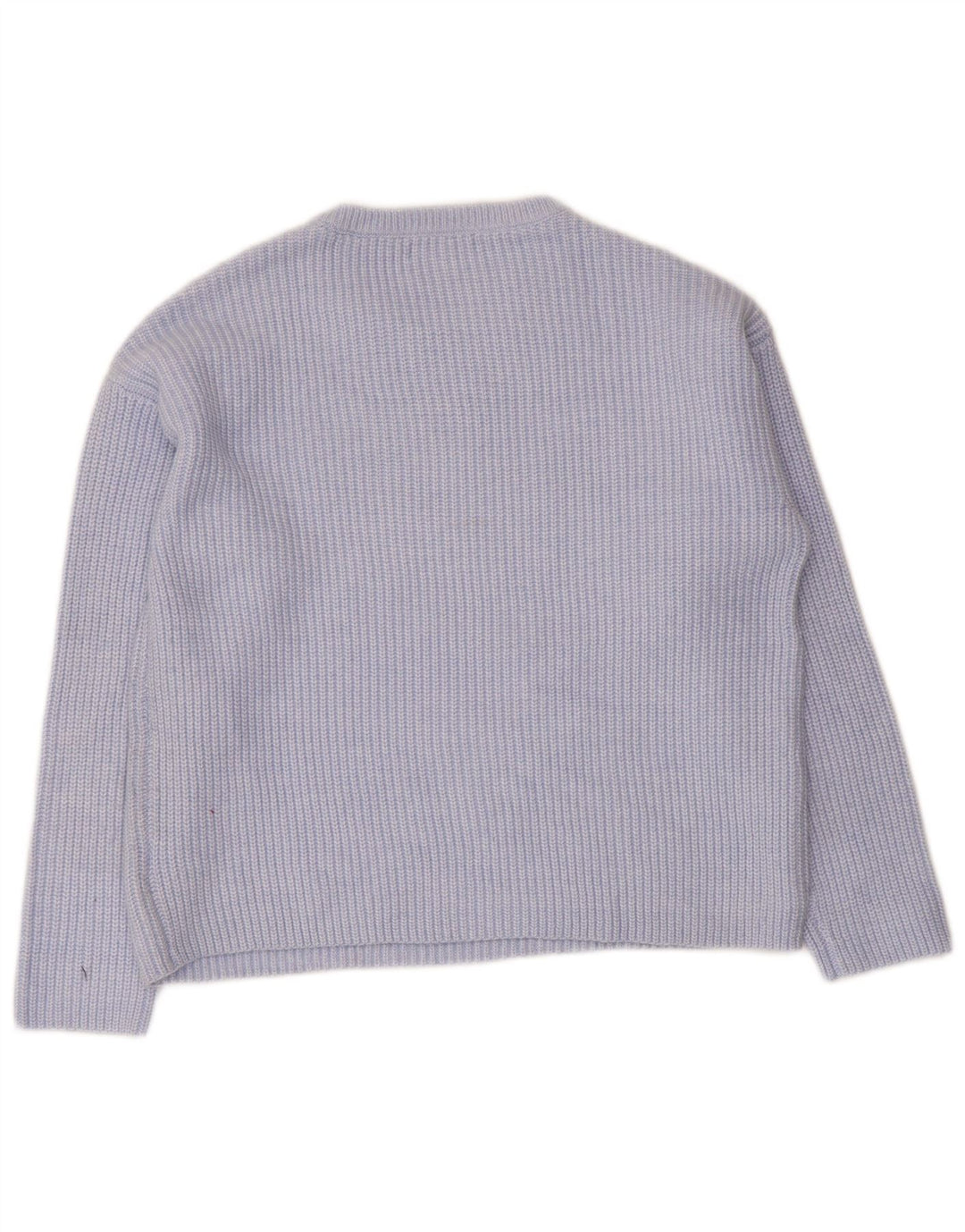 Marks & Spencer Damen-Pullover mit Rundhalsausschnitt, UK 14, Mittelblau, Polyester