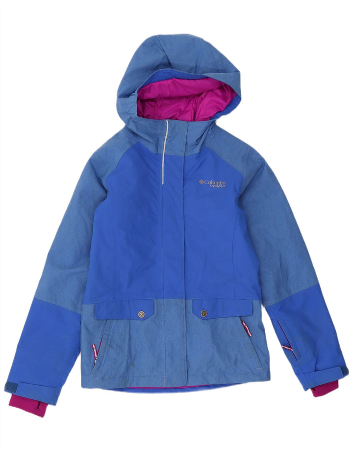 Columbia Titanium-Windjacke für Mädchen, 10–11 Jahre, Mittelblau