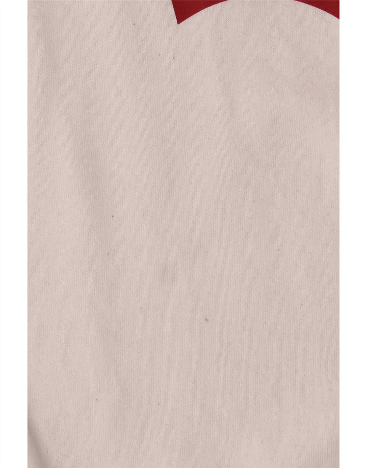 Levi's Damen-Sweatshirt mit Grafik-Übergröße, Größe UK 6, XS, weiße Baumwolle
