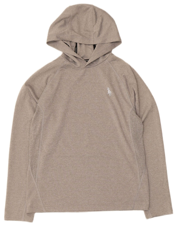 Polo Ralph Lauren Kapuzenpullover für Jungen, 15–16 Jahre, XL, grau geflecktes Polyester