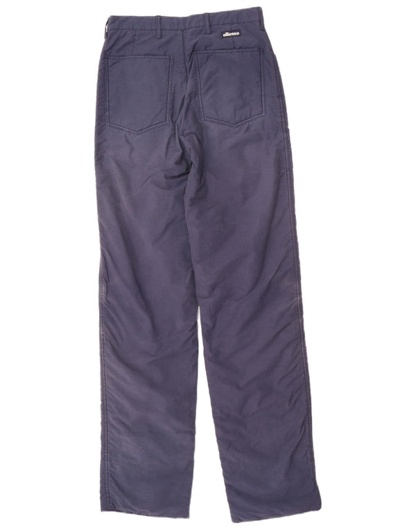 Ellesse Damen gerade Windjacke Hose IT 44 Medium W28 L35 Marineblau