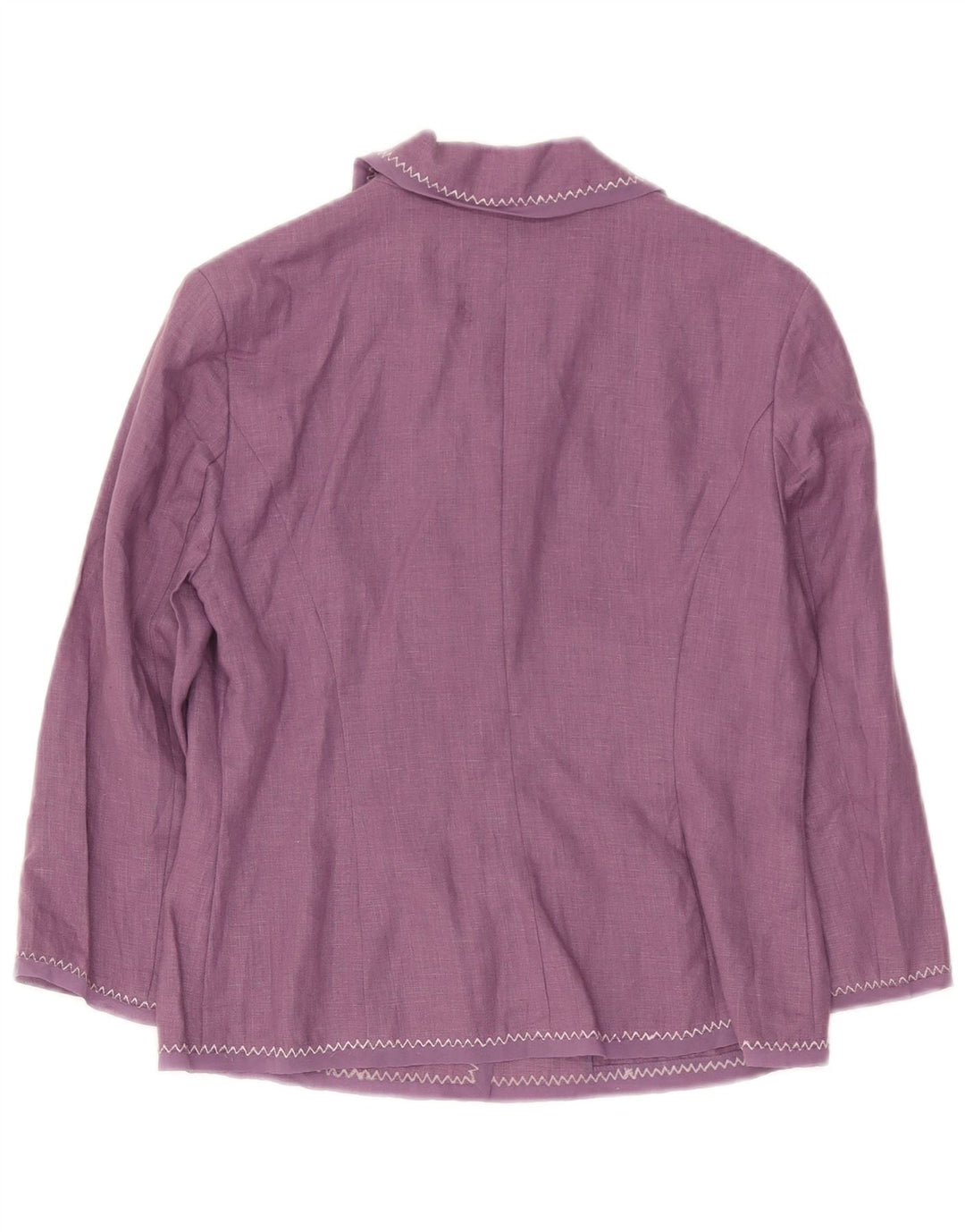 Laura Ashley Damen-Blazer mit 3 Knöpfen, Gr. 8, Lila, Leinen