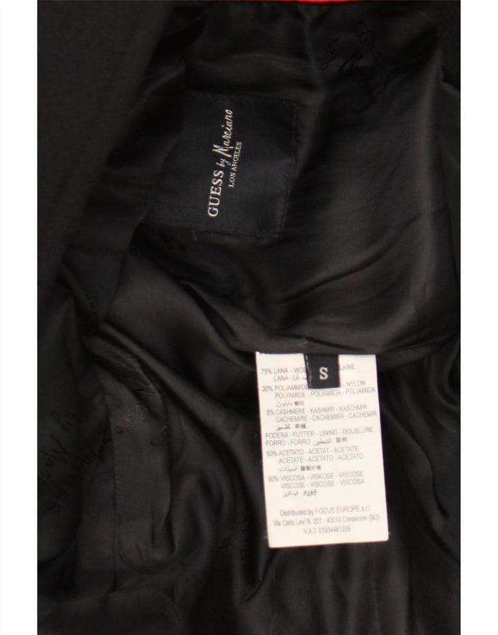 Guess By Marciano Herrenmantel UK 36 Small Schwarze Wolle