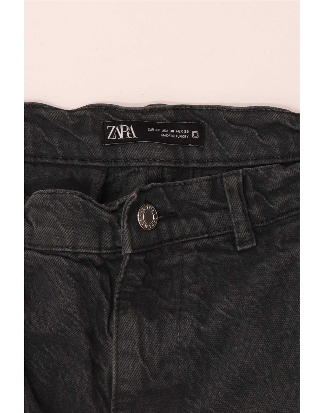 Zara Herren Cargo Loose Jeans EU 38 Small W30 L29 Grau