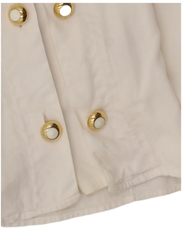 Enara Camice Damen-Zweireiher-Blusenoberteil, UK-Größe 44, Größe L, Weiß