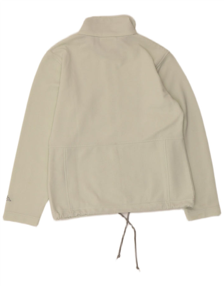 Kappa Damen-Trainingsanzug-Oberteiljacke UK 14 Mittelgrünes Polyester