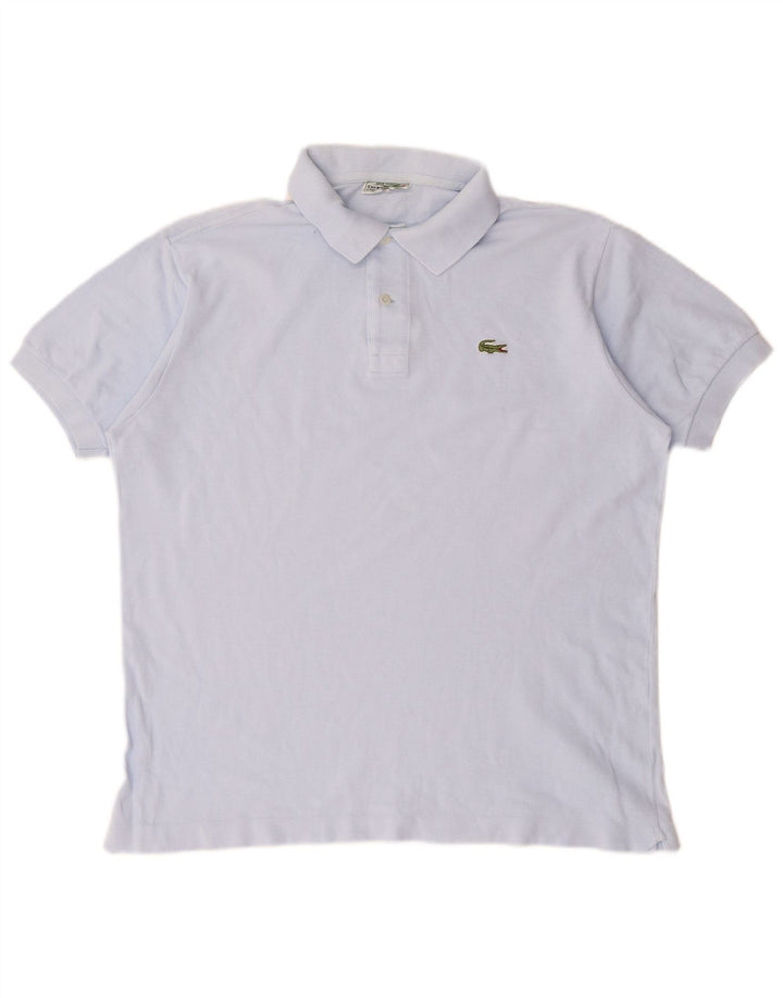 Lacoste Herren-Poloshirt, Größe 6 XL, blaue Baumwolle