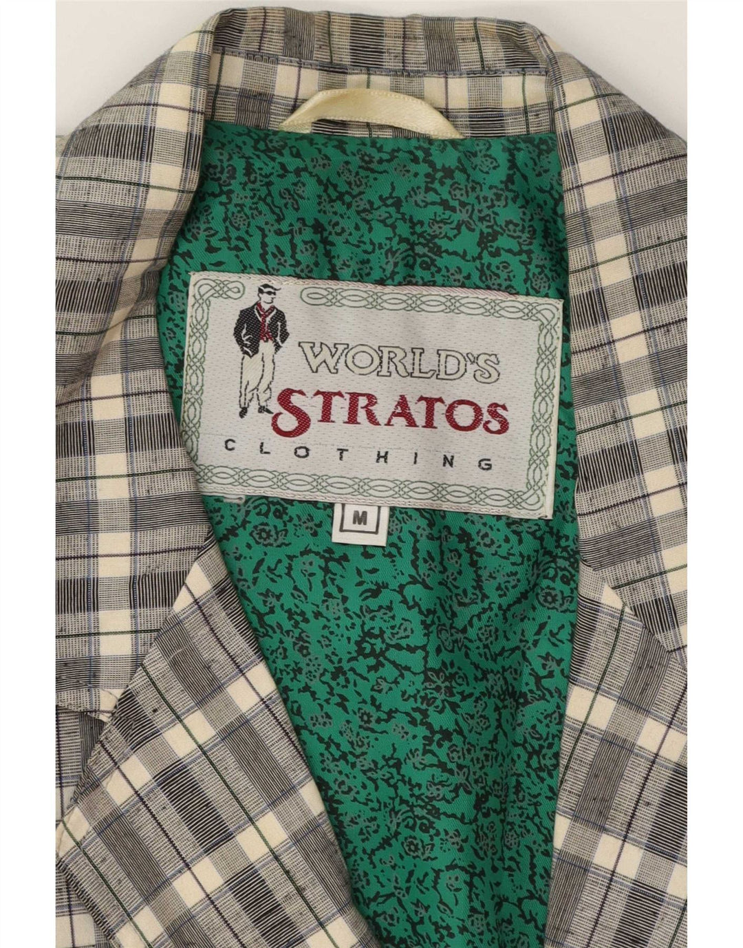 Stratos Herren-Anzug mit 2 Knöpfen, 2-teilig, UK 38, mittelgrau, kariert, klassisch
