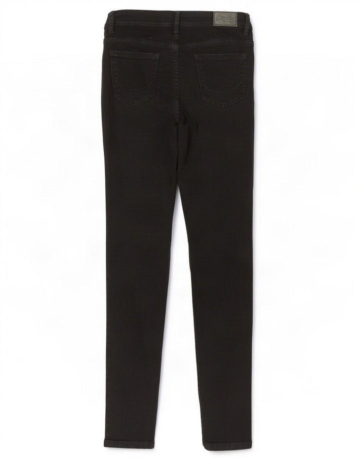 Superdry Damen Alexia Jegging Jeans W28 L32 Schwarz Baumwolle