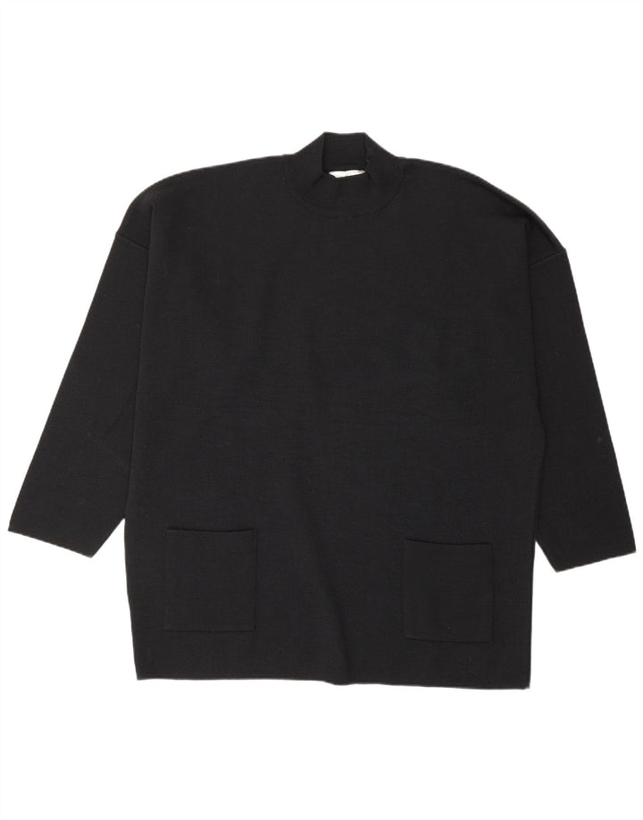 Arnaud & Thierry Gillier Damen-Pullover mit Rollkragen, UK 14, Medium Bla