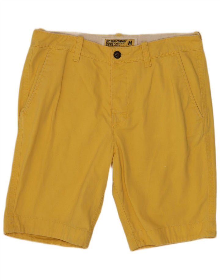 SUPERDRY Herren-Chinoshorts, Größe M, W32, Gelb, Baumwolle