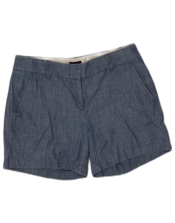 J. Crew Damen-Chinoshorts mit niedriger Taille, US 2 XS W29, blaue Baumwolle