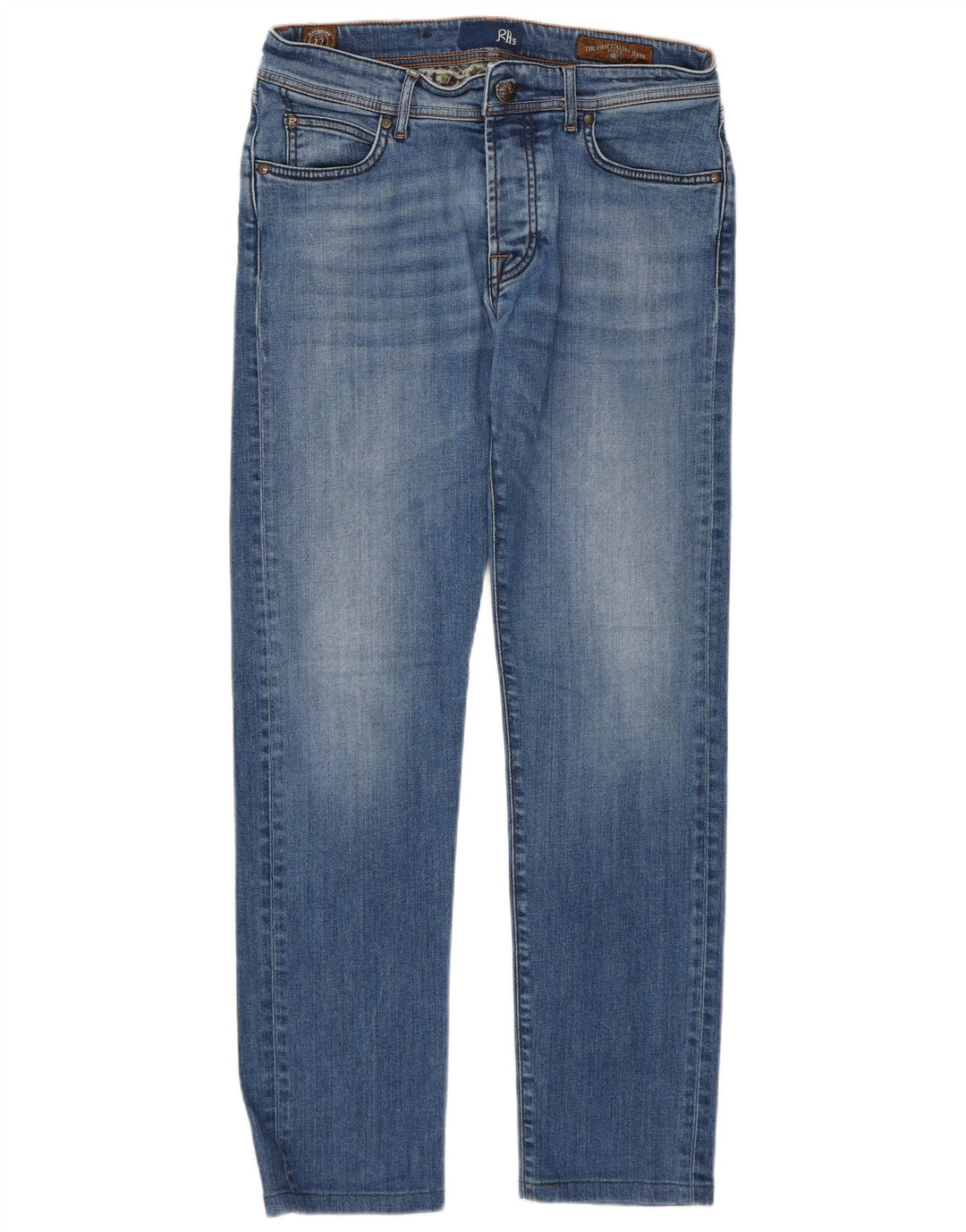 Roy Rogers Damen Straight Jeans W32 L30 Blaue Baumwolle