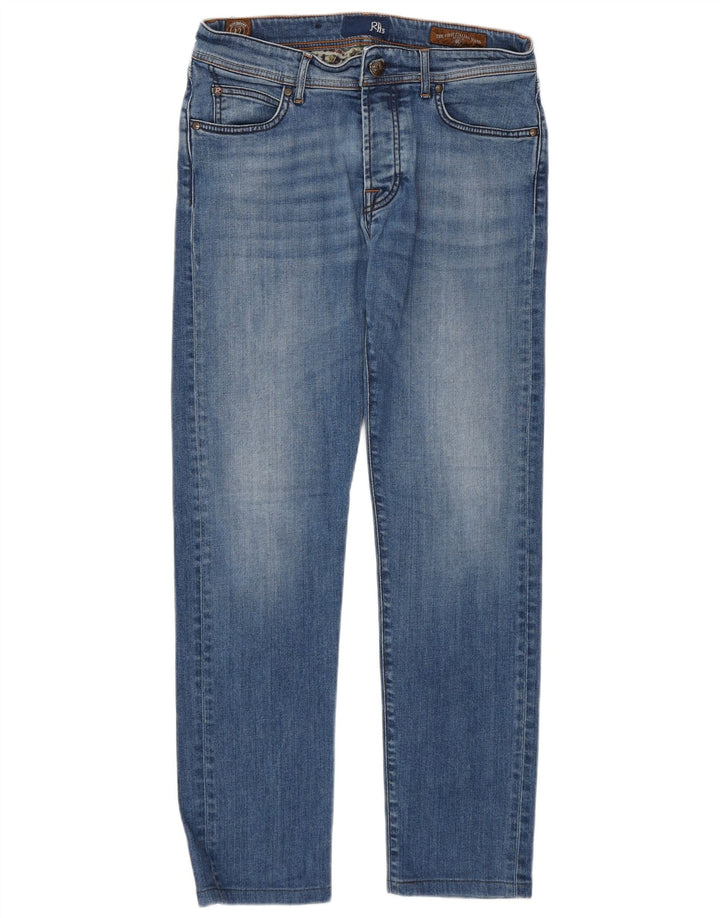 Roy Rogers Damen Straight Jeans W32 L30 Blaue Baumwolle