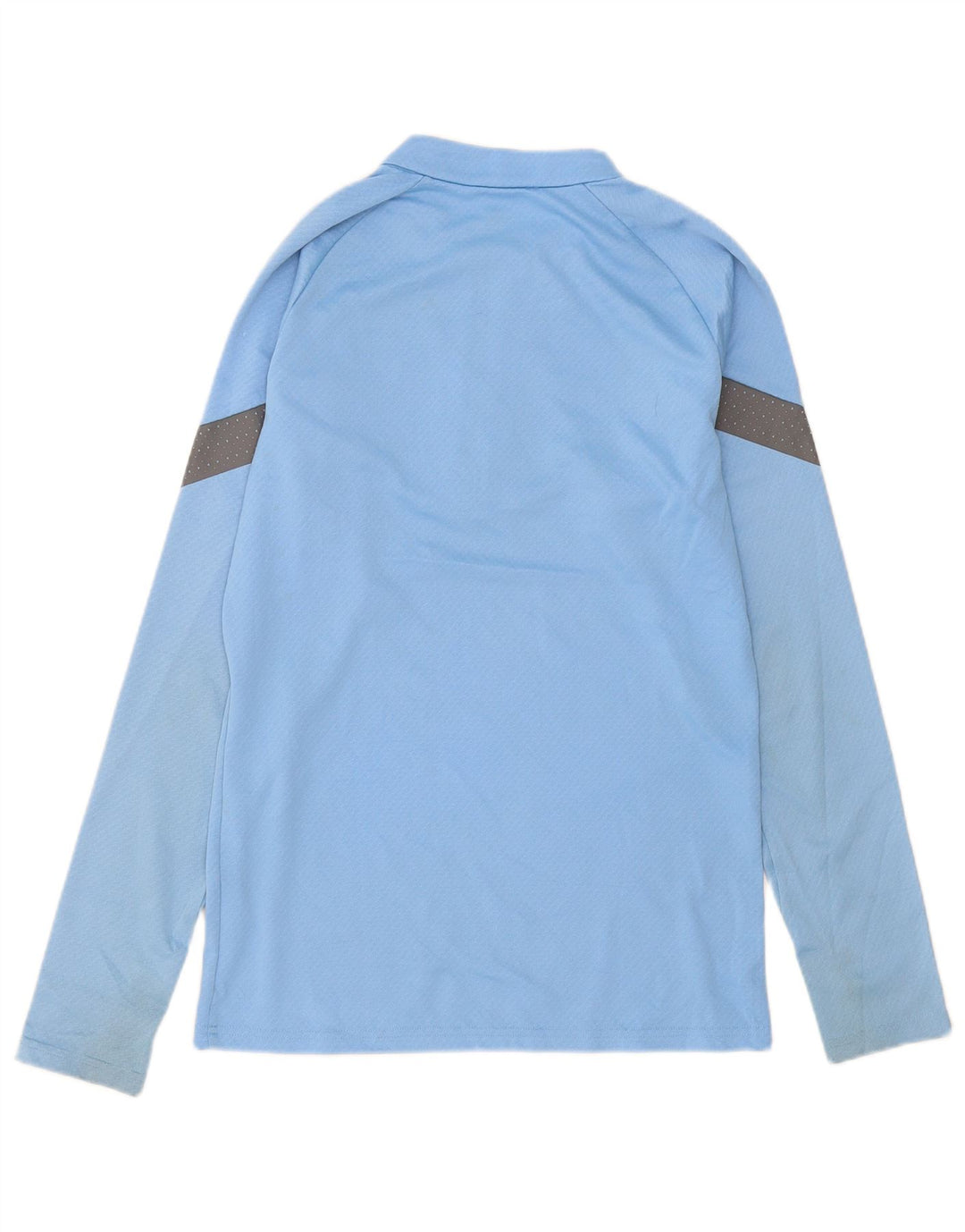 Puma Herren-Pullover-Trainingsanzugoberteil mit Reißverschluss und Halsausschnitt, klein, blaues Farbblock-Polyester