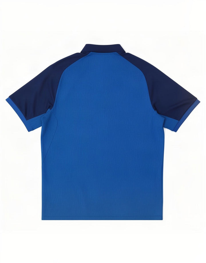 Adidas Herren Climacool Poloshirt XL Blau Colourblock Polyester