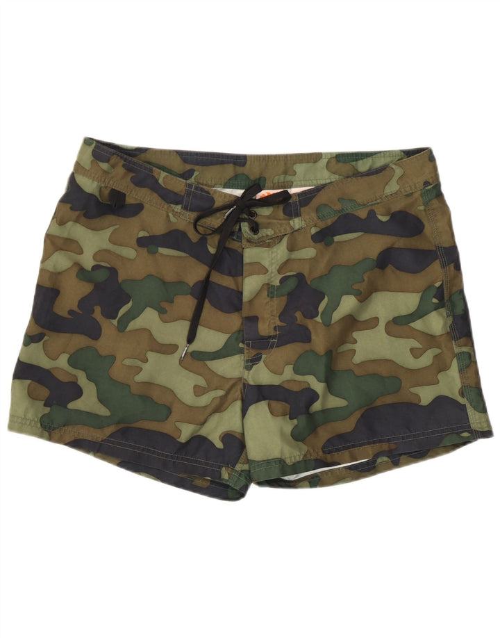 Sundek Herren Badeshorts Medium Khaki Camouflage