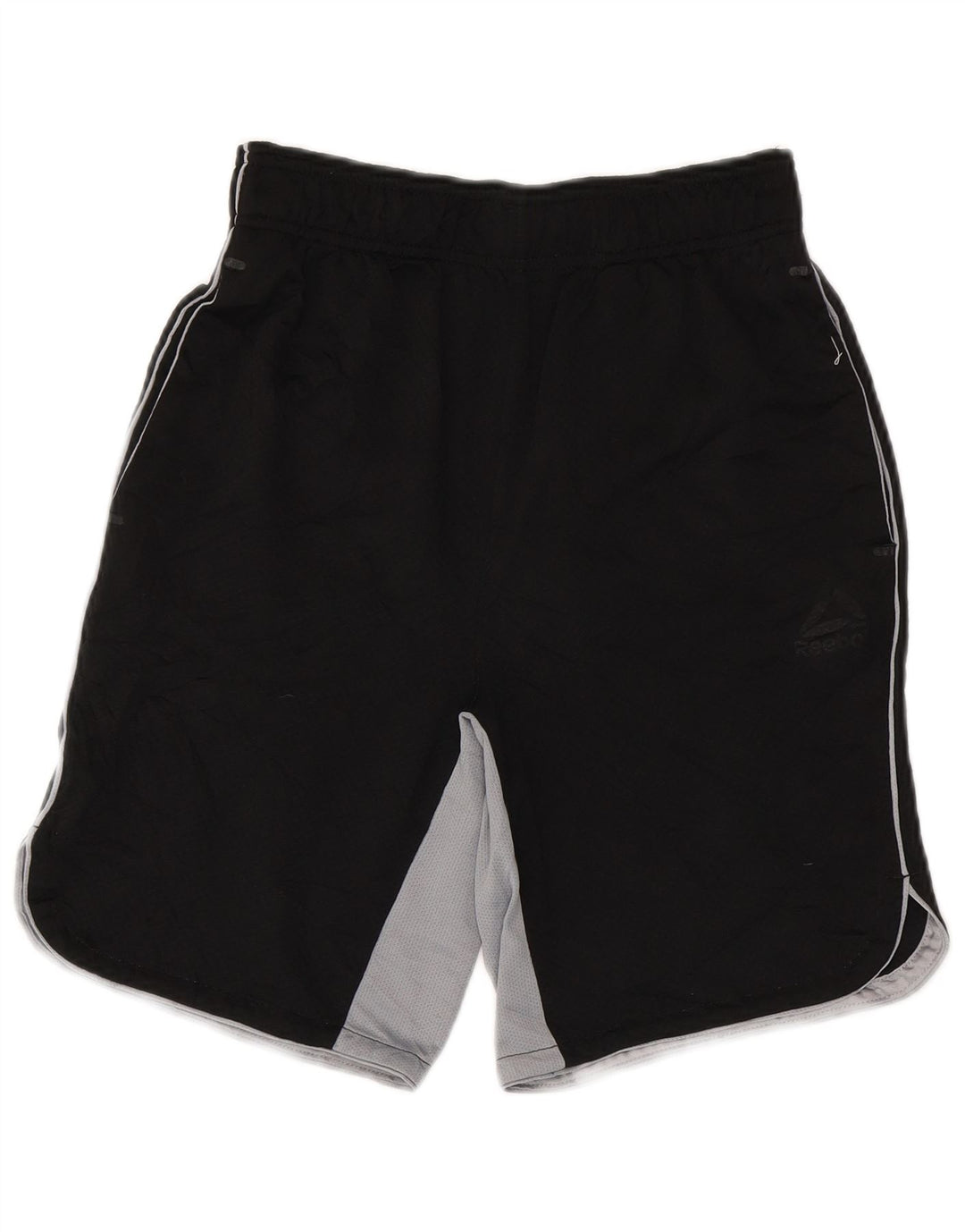 Reebok Herren-Sportshorts, Größe S, Schwarz, Colourblock-Polyester