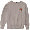 Ellesse Damen Sweatshirt-Pullover UK 16 Large Graue Baumwolle