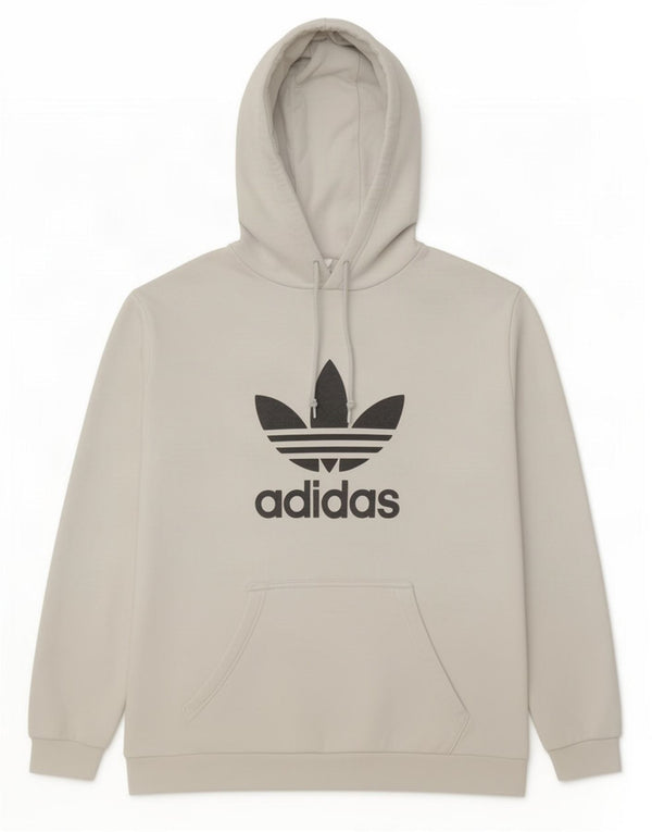 Adidas Herren Kapuzenpullover mit Grafik, Größe L, Weiß