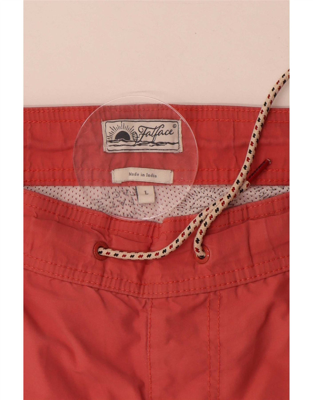 Fat Face Herren-Badeshorts, groß, aus roter Baumwolle