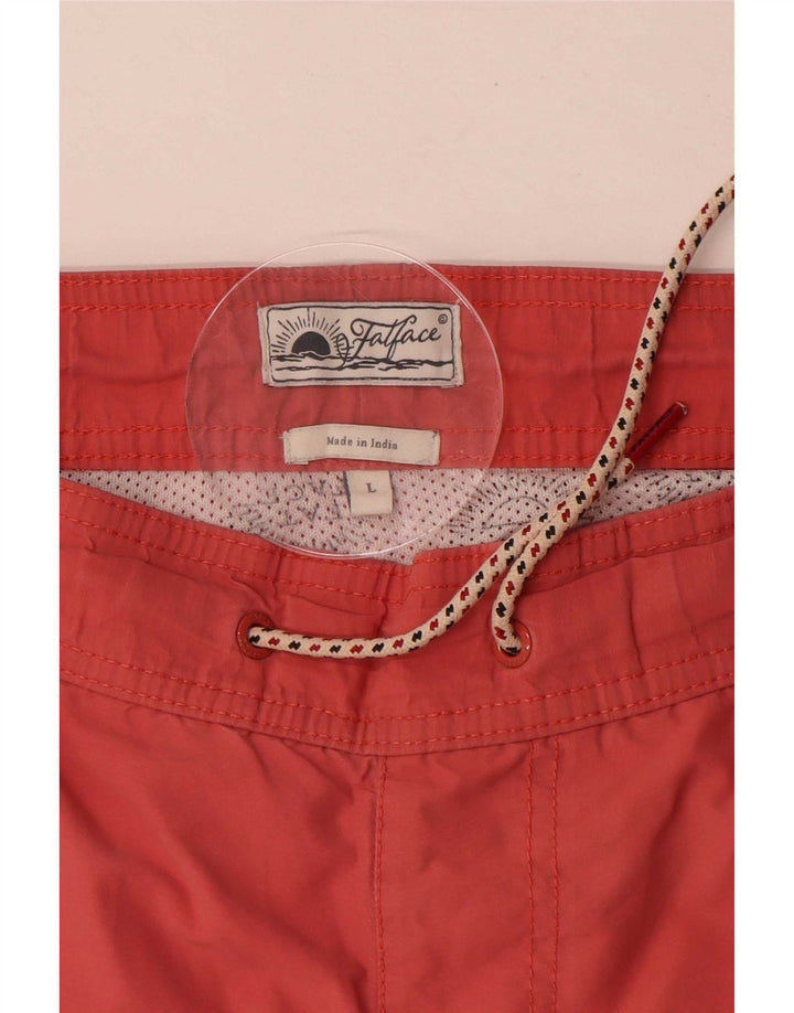 Fat Face Herren-Badeshorts, groß, aus roter Baumwolle