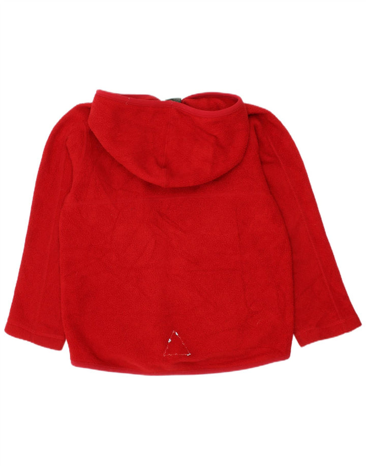 L.L.Bean Kapuzen-Fleecejacke für Jungen, 5–6 Jahre, mittelrot, Polyester