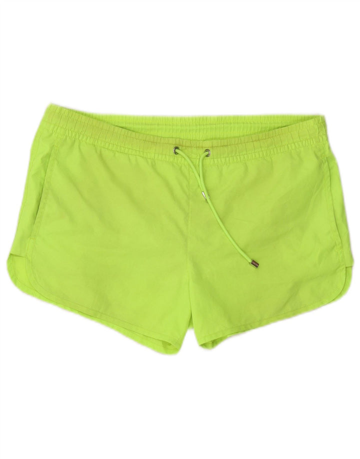 Zara Herren-Badeshorts aus mittelgrünem Polyester