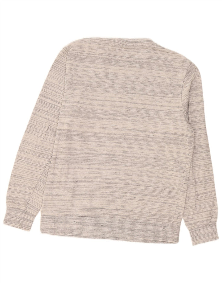 Jack & Jones Herren-Sweatshirt mit Grafik, mittelgrau gefleckte Baumwolle